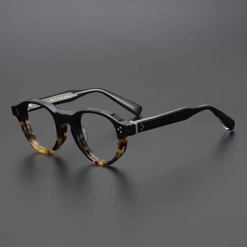 

Top Quality Acetate Eyeglasses Frame Vintage Men Optical Eyewear Japanese Handmade Prescription Retro Glasses Women Spectacle