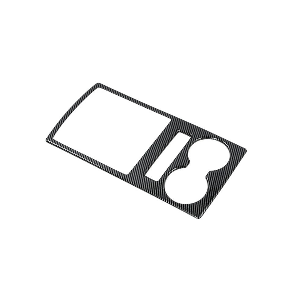 

Автомобильная центральная консоль из углеродного волокна, держатель стакана для воды, декоративная крышка, отделка, наклейки для Mitsubishi Pajero ...