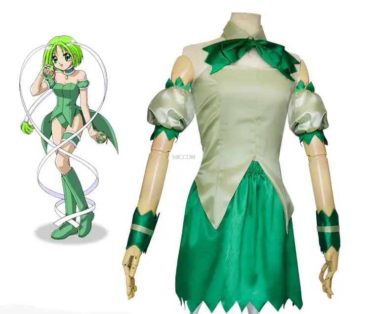 

Косплей Костюм Токио Mew Косплей Mew салатное платье Хэллоуин Карнавал Мидорикава Retasu Аниме Костюмы