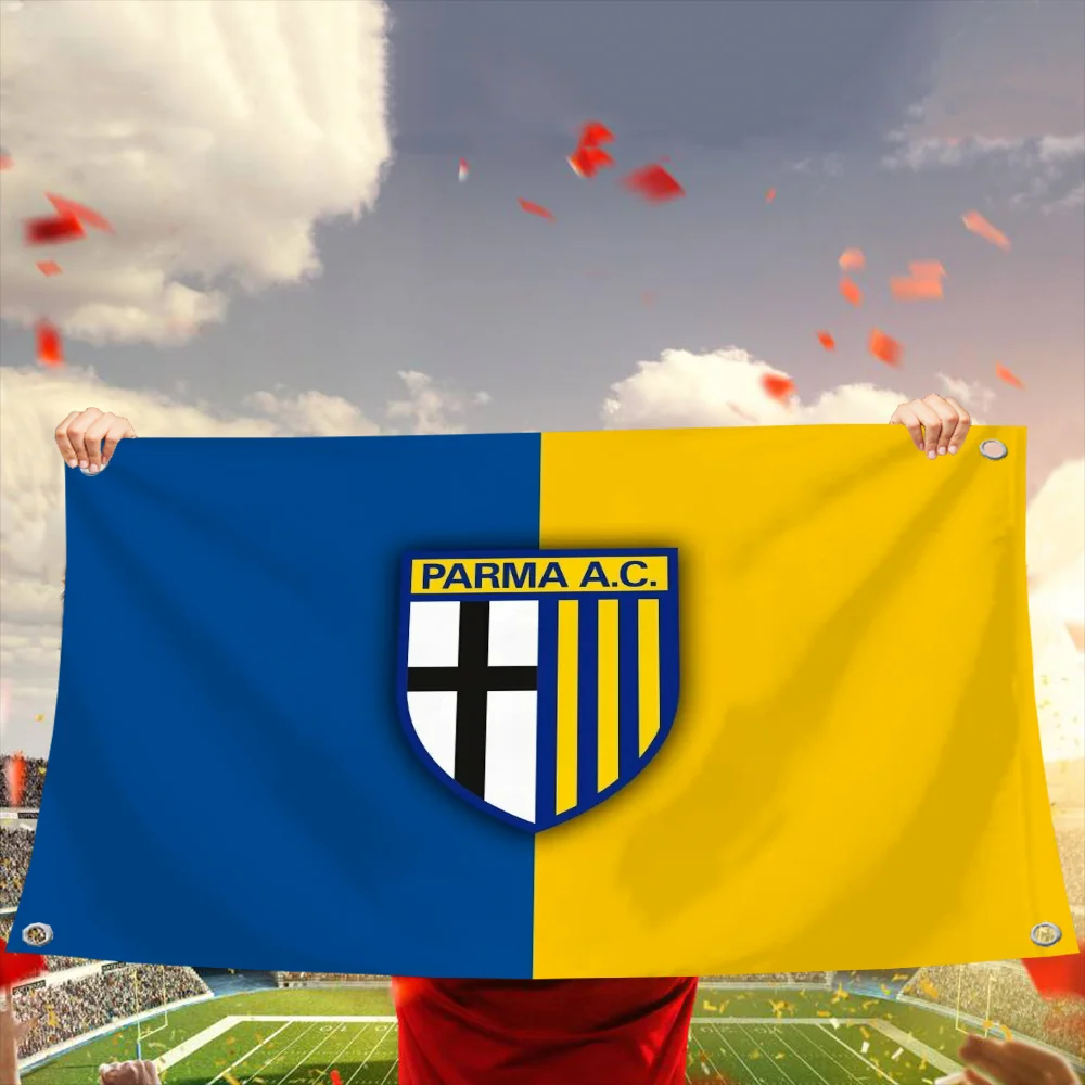 Флаг Гордости Parma C- Calcio FC Односторонний Печатный Полиэстер Уличный Домашний