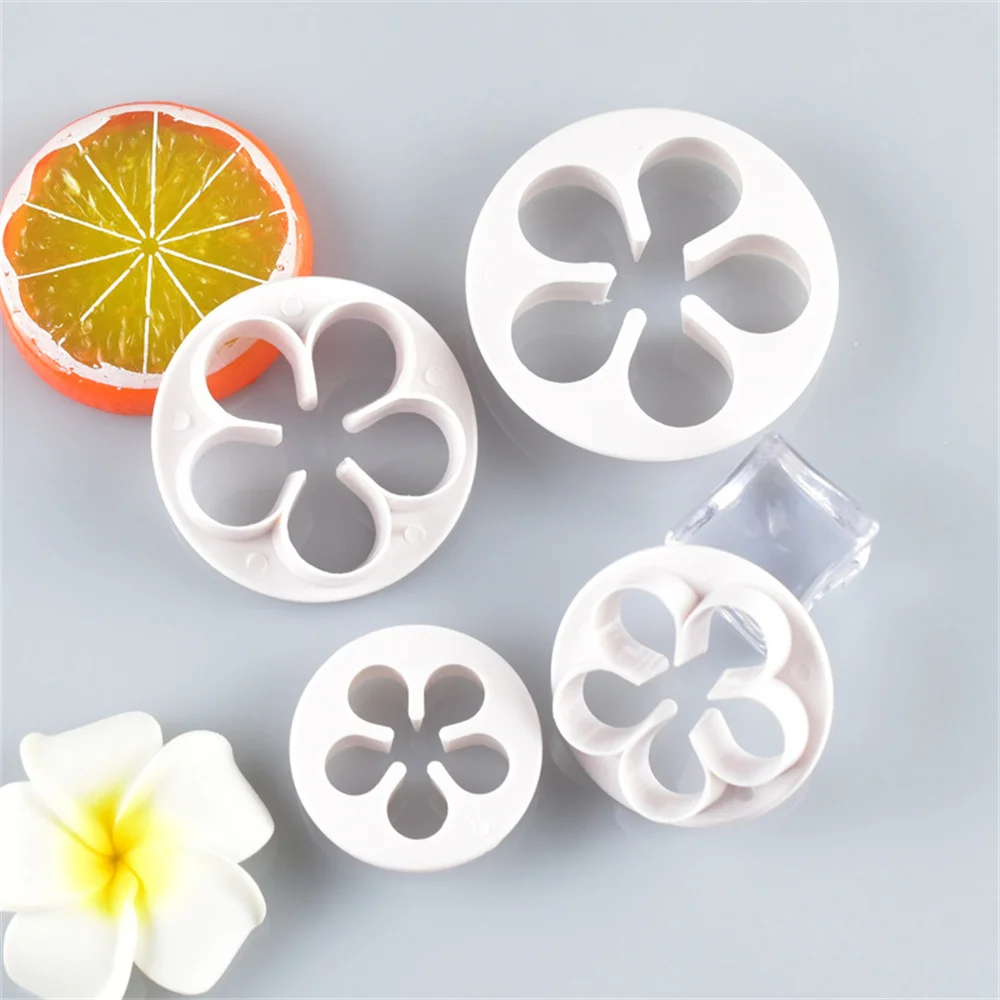 

Five Flap Big Plum Blossom Shape Cake Decorating Fondant Cutters Tools,Flower Cake Cookie Biscuit Baking Molds,Direct Selling