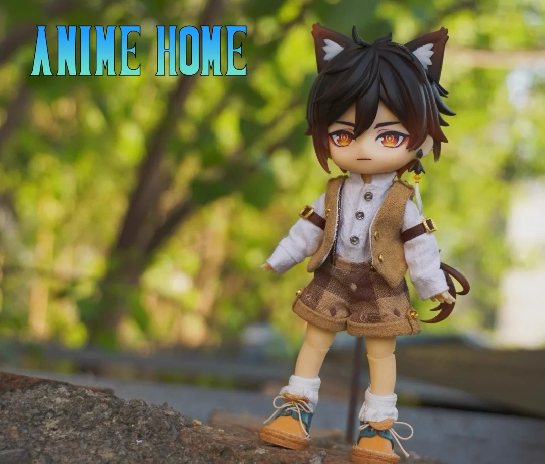 Головая оболочка игра Genshin Impact Zhongli Zhong Li ролевые Cos ручная работа OB11 OB2 волосы