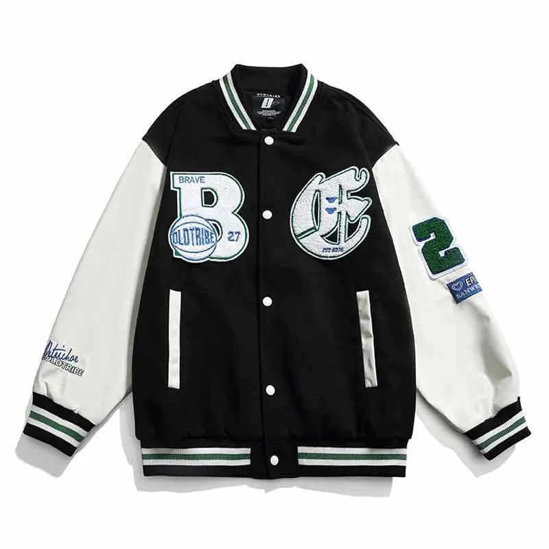 

Женская бейсбольная куртка с вышивкой и надписью Y2K