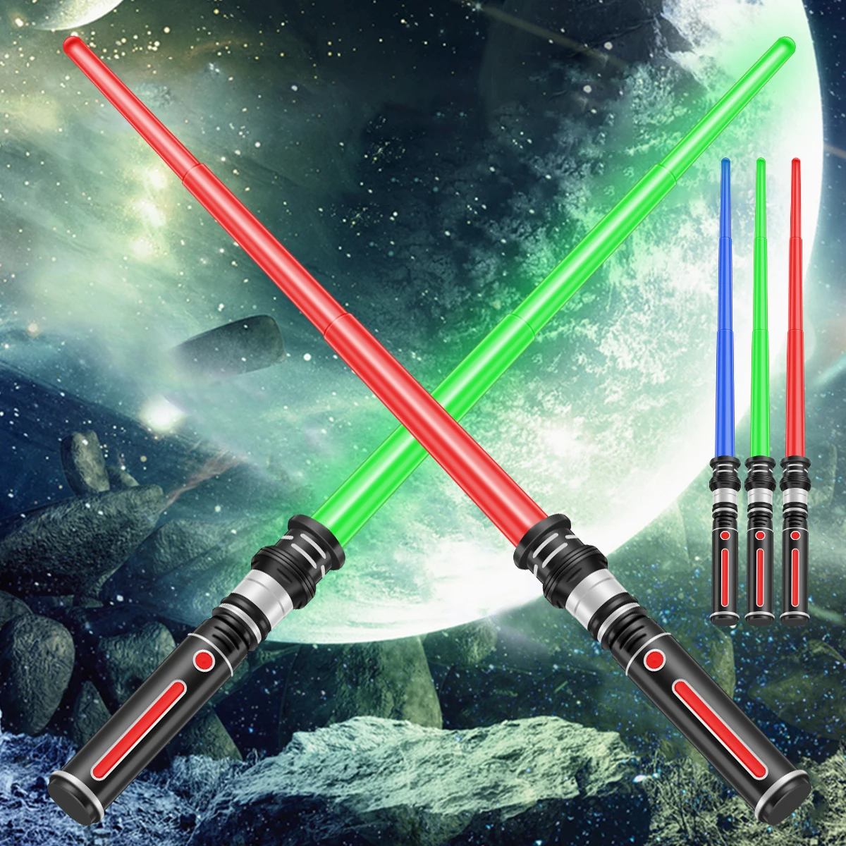 

Light Saber for Kids Retractable Light Saber with Light and Realistic Sound Battery-Powered Light up Sword Toy for Halloween