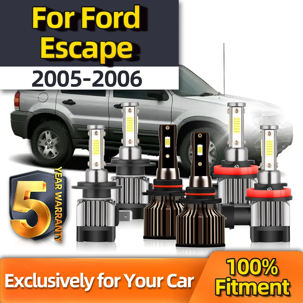 

Car Accessory Fog Lamp 9145 Combo High Low H11 H7 12V Bulb 6000K Lighting Range Plug-N-Play Bulbs For Ford Escape 2005 2006