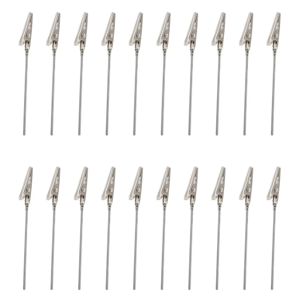 

60 Pcs Alligator Clip Alligator Memo Clamps Table Number Clamp Wire -tailed Photo Display