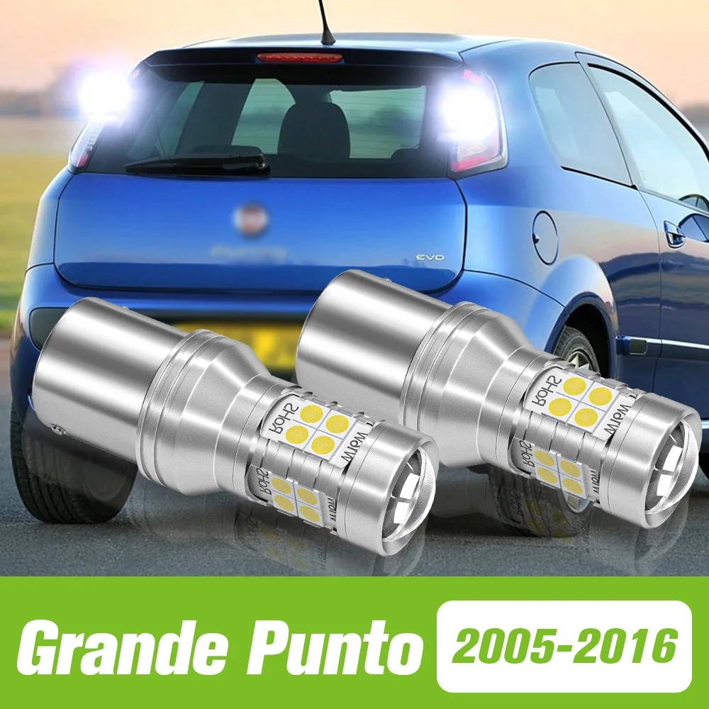 

2pcs For Fiat Grande Punto 2005-2016 LED Reverse Light Backup Lamp 2006 2007 2008 2009 2010 2011 2012 2013 2014 2015 Accessories