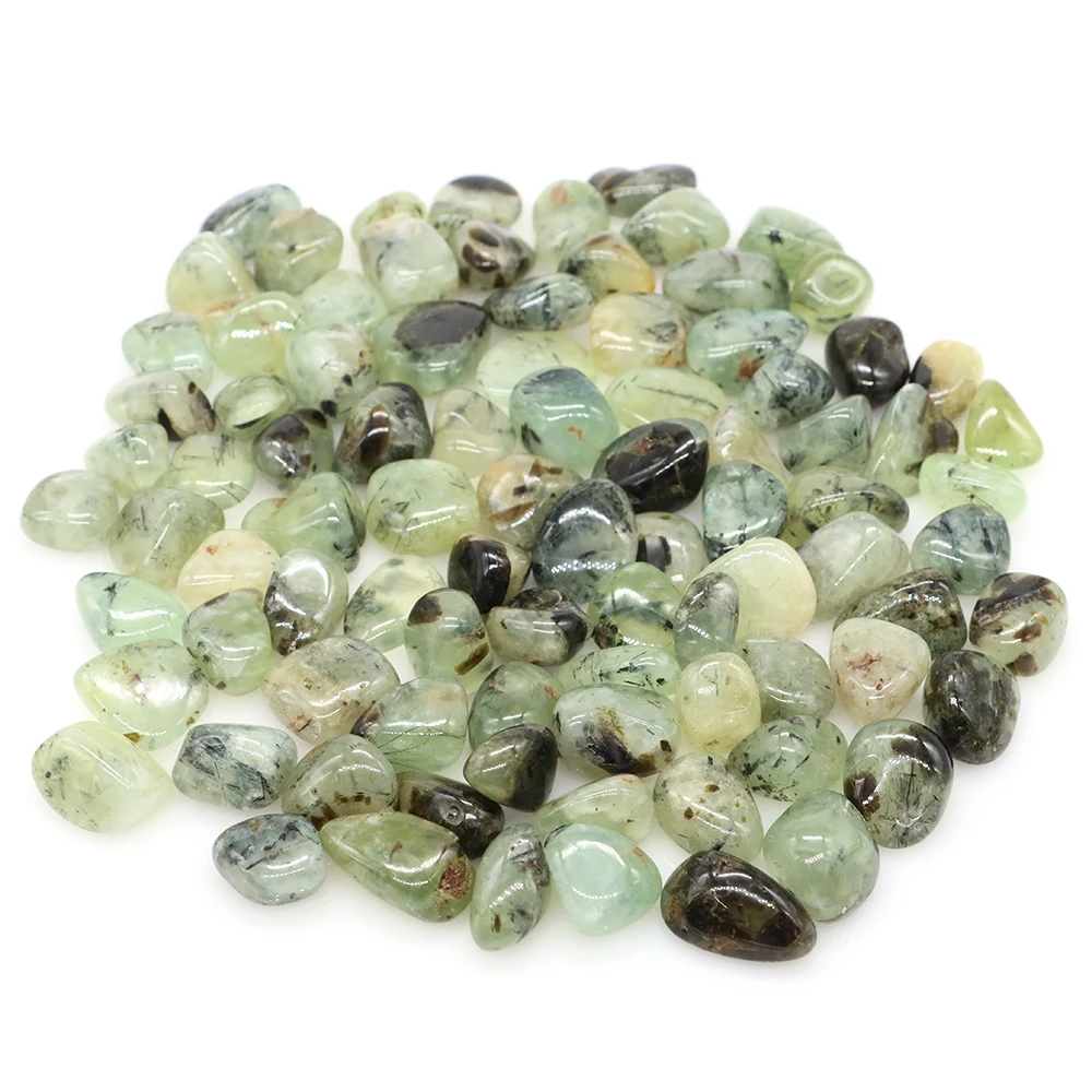 Натуральные опущенные камни из пренита зеленый виноградный кварц кристалл