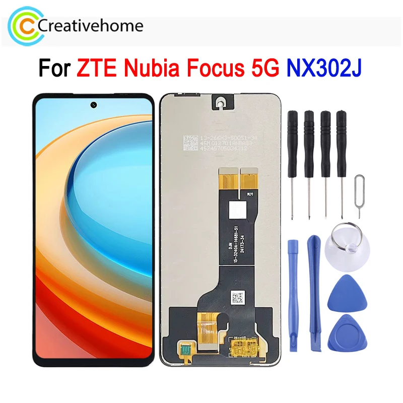 6 6-дюймовый ЖК-экран для ZTE Nubia Focus 5G NX302J телефон ЖК-дисплей и сенсорный экран