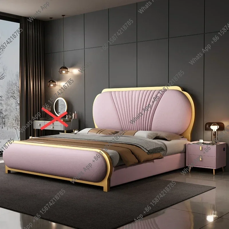 Кровать двуспальная X Aesthetic Base, размер King Size, недорогая, стильная, современная, размер Queen, роскошная, в скандинавском стиле, мебель для спальни, кровать для двоих (art.: 3920d4e848d5d) - 3920d4e848d5d
