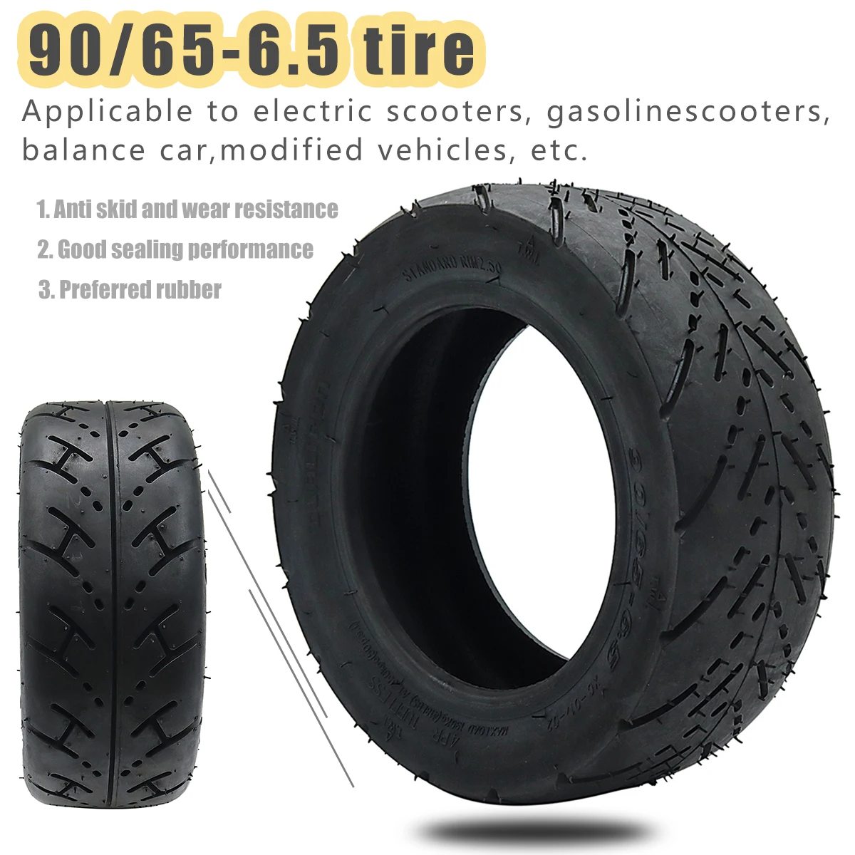 

11 Inch 90/65-6.5 City Road Thickening Tire Inflatable Tyre Inner Tube for Speedual Plus Zero 11x Electric Scooter