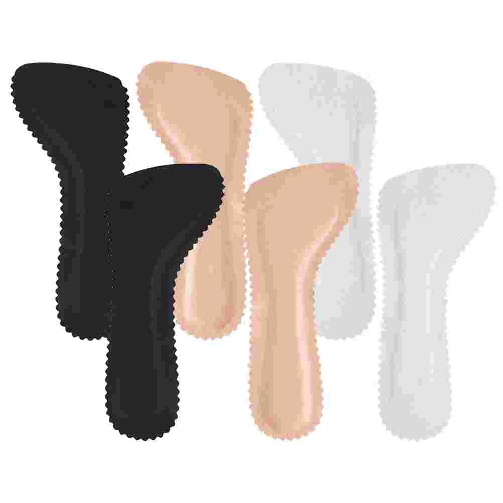 

3 пары стельки для обуви на высоком каблуке износостойкие самоклеящиеся вставки Нескользящие компактные стельки из свиной кожи для ног