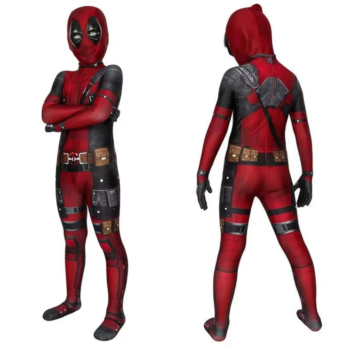 Детские костюмы для косплея Дэдпула боди компрессионный костюм супергероя