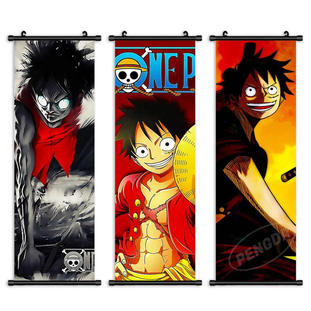 

Anime Monkey D. Luffy Wall Art HD Prints Home Children's Room Decor One Piece Manga Posters Pictures Canvas Decorative Paintings