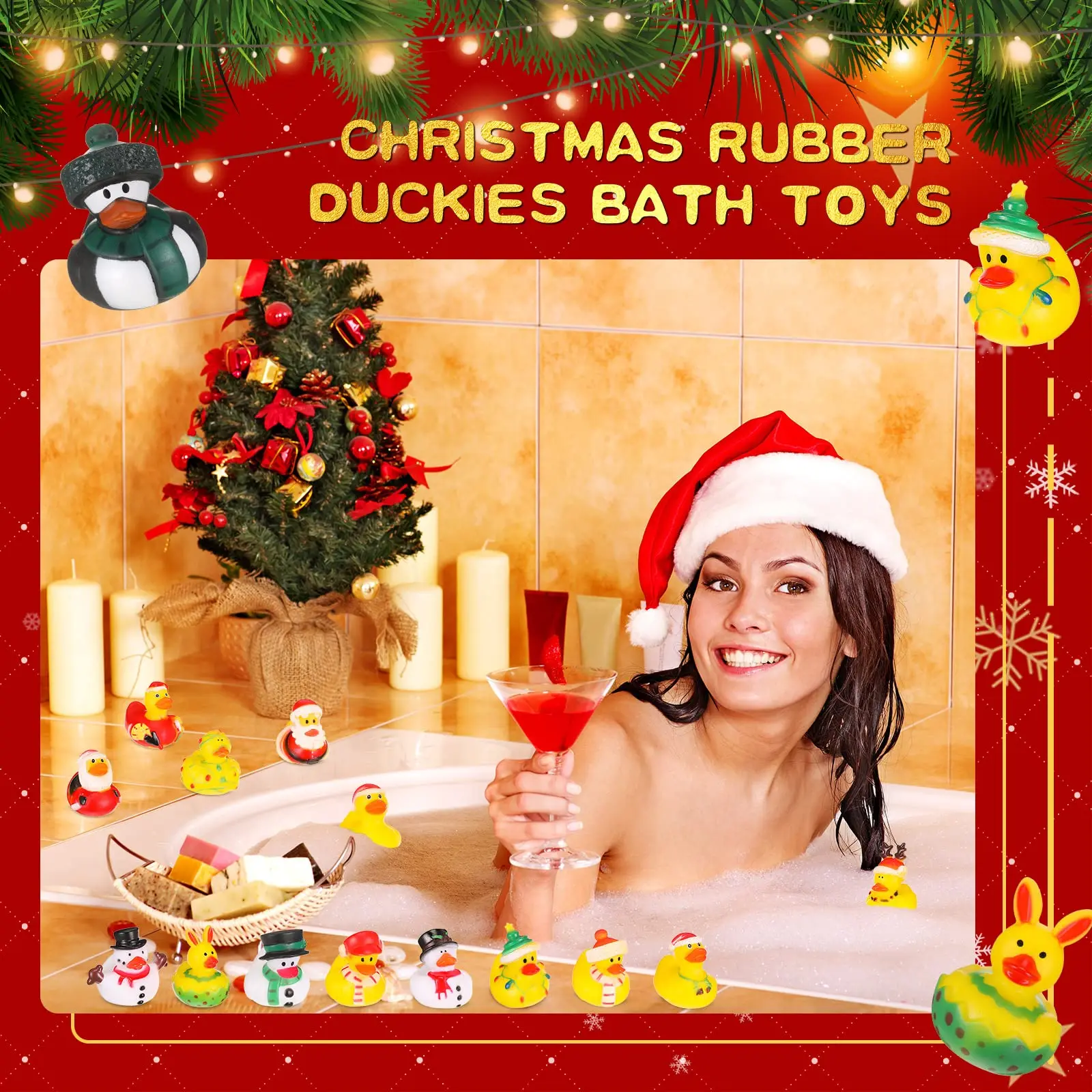 Искусственная игрушка Санта-лосец снеговик Рождественское украшение для