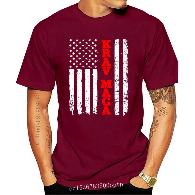 

2020 Fashion Hot Sale Krav Maga Shirt: USA American Flag Fan T-Shirt