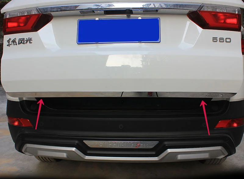 

1 шт., декоративная отделка для двери багажника dongfeng S560 из нержавеющей стали