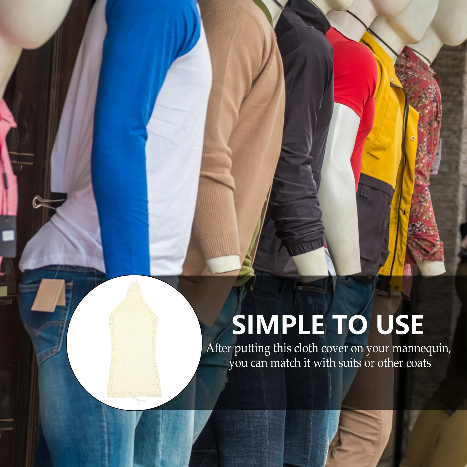 Обложка-манекен модель платья-манекена тканевая ткань кружевная верхняя женская