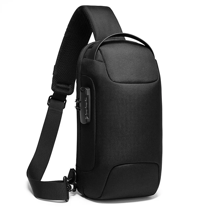 

Simplicity Hot Chest Bag New Anti-thief Men Crossbody Bag Waterproof Shoulder Bags USB Charging Short Trip For Male Travel Pack