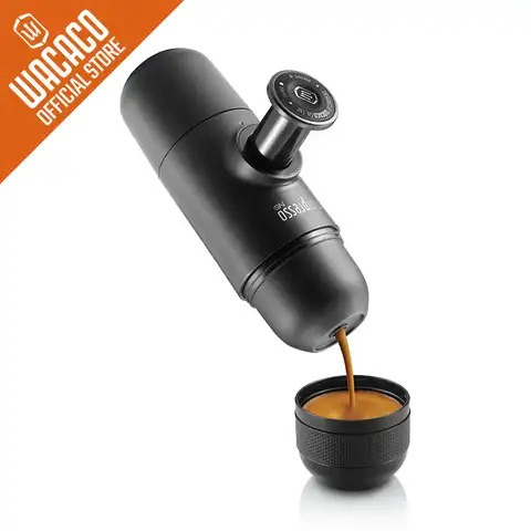 Портативная кофемашина Wacaco Minipresso NS, совместимая с NS капсулами *, небольшая дорожная кофеварка, мини-кофемашина