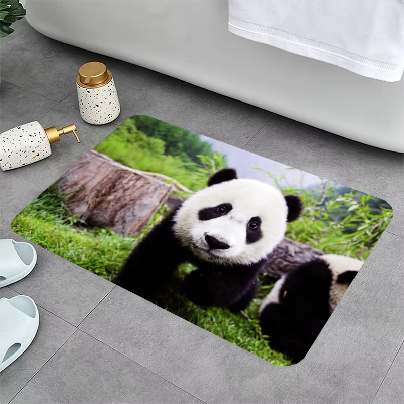 

Panda Welcome Mat Rugs Gaming Room Decors Kitchen Carpet Doormat Entrance Door Floor Mats Carpets Prayer Rug Bath Foot Bathroom