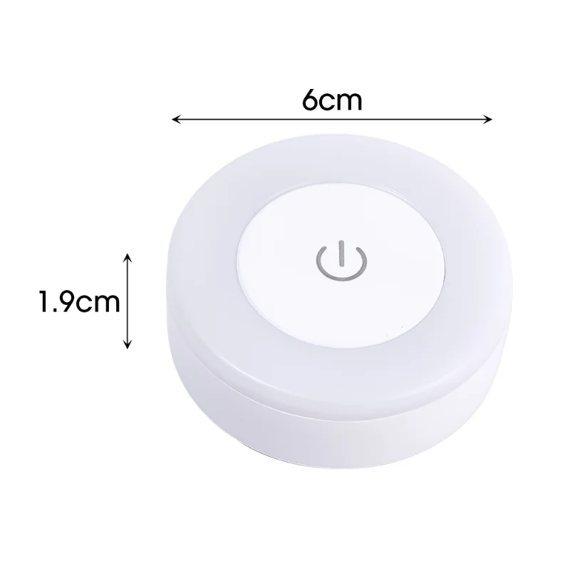 LED Touch Sensor Night Lights 3 Modes Magnetic Base Wall Light USB Rechargeable Round Portable Dimming Soft Light Night Lamp images - 6