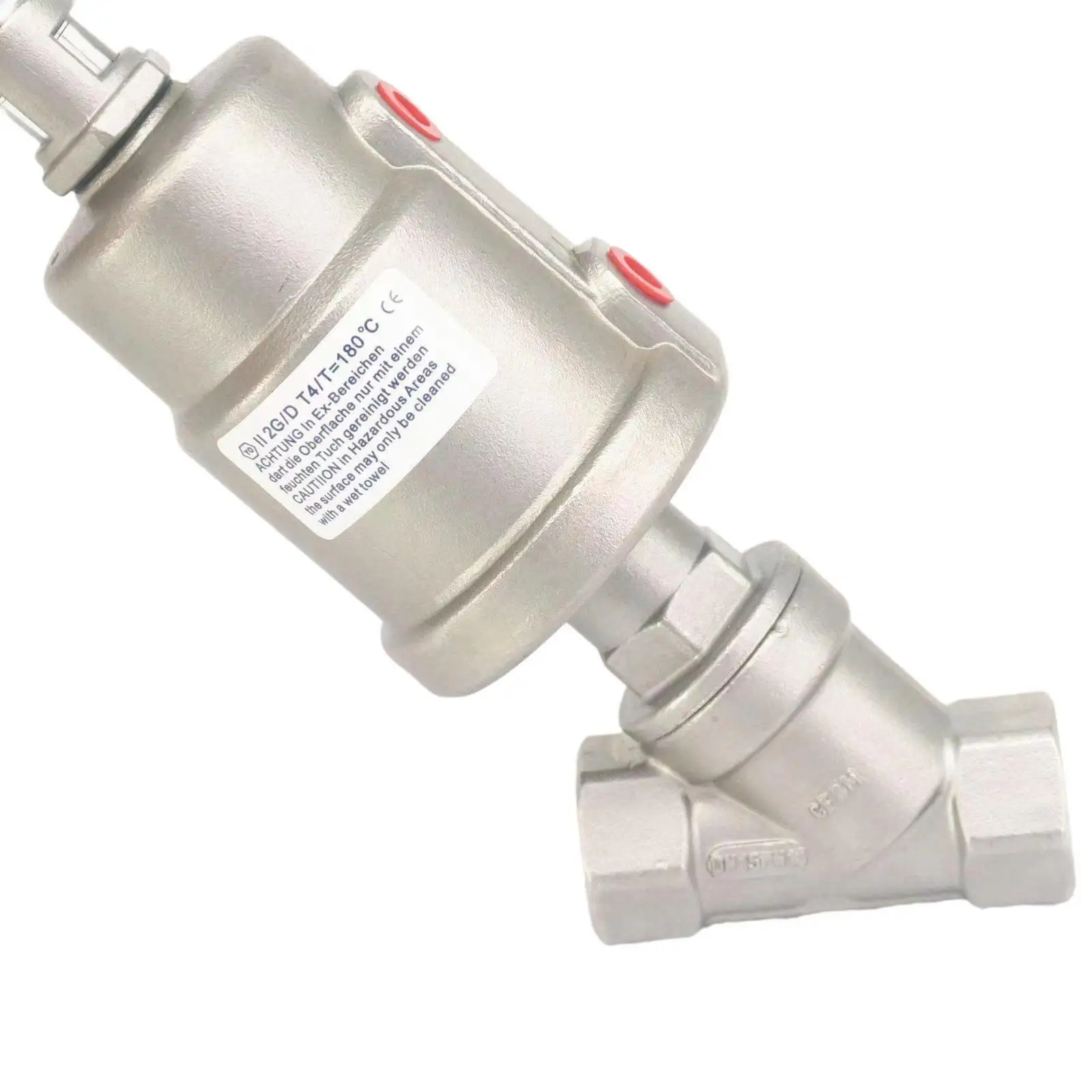 1/2 дюйма 3/4 1 дюйм гнездо BSPT пневматический угловой паровой клапан из нержавеющей