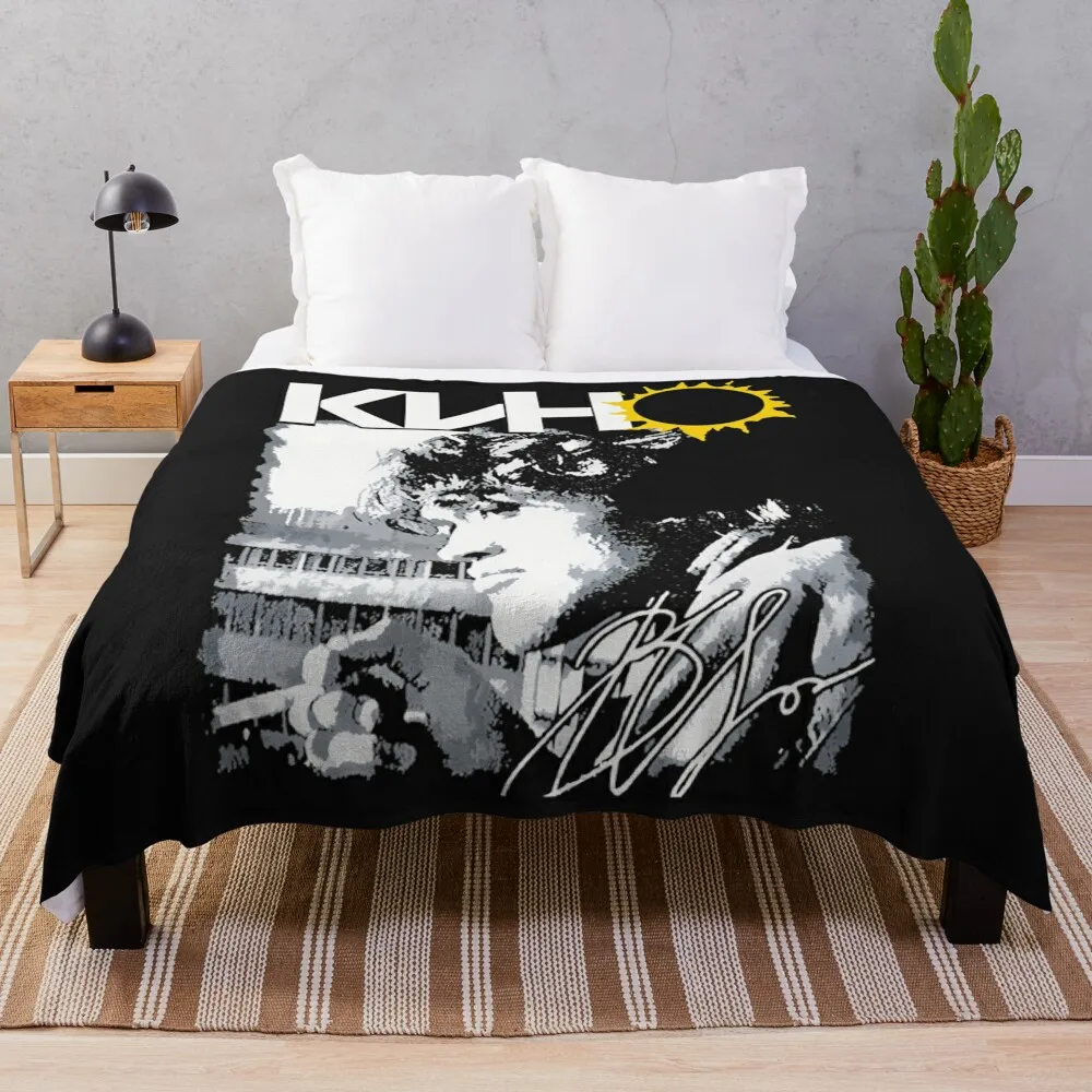 Виктор Цой Kino Rock Band Подарочное одеяло Большие декоративные одеяла для диванов