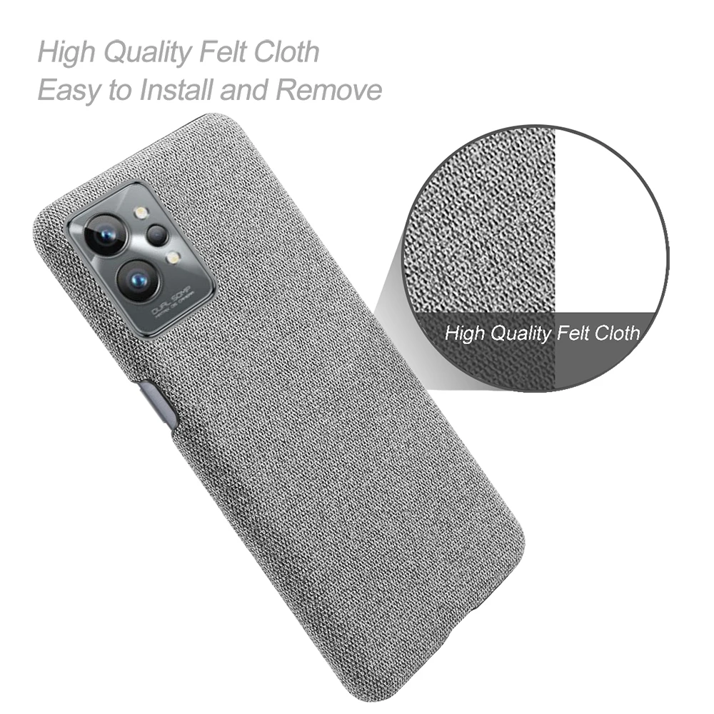 

For Realme GT2 Pro Case For OPPO Realme GT2 Pro GT Neo 2 5G Cloth Texture Cover For Realme GT Master Explorer Master Edition