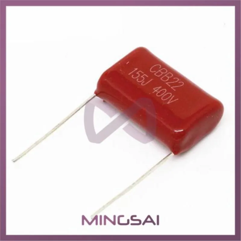 20 шт. 400V155J 1 5 UF шаг мм 400 В 155 1500nf CBB полипропиленовый пленочный конденсатор