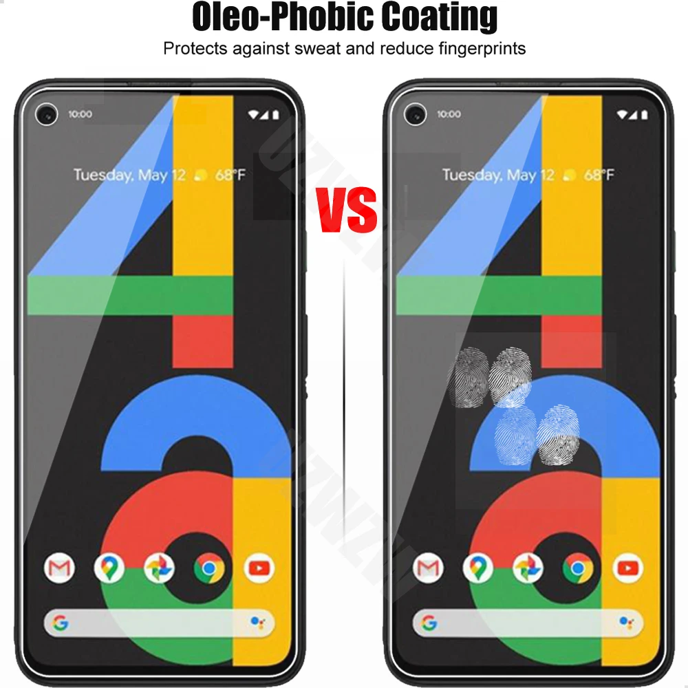 (2+2) For Google Pixel 4A (4G) (2pcs) Camera Lens Film & (2pcs) Protective Phone Screen Protector Tempered Glass Guard images - 6