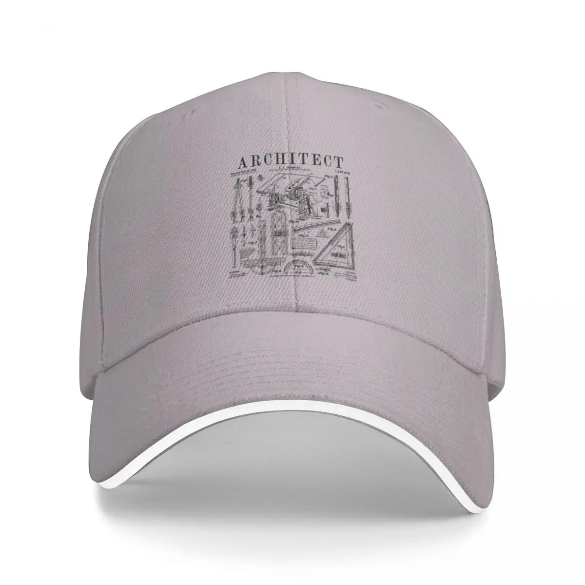 

Architect Architecture Student Tool Vintage Patent Print Cap Baeball Cap thermal vior cap for men Women' 1