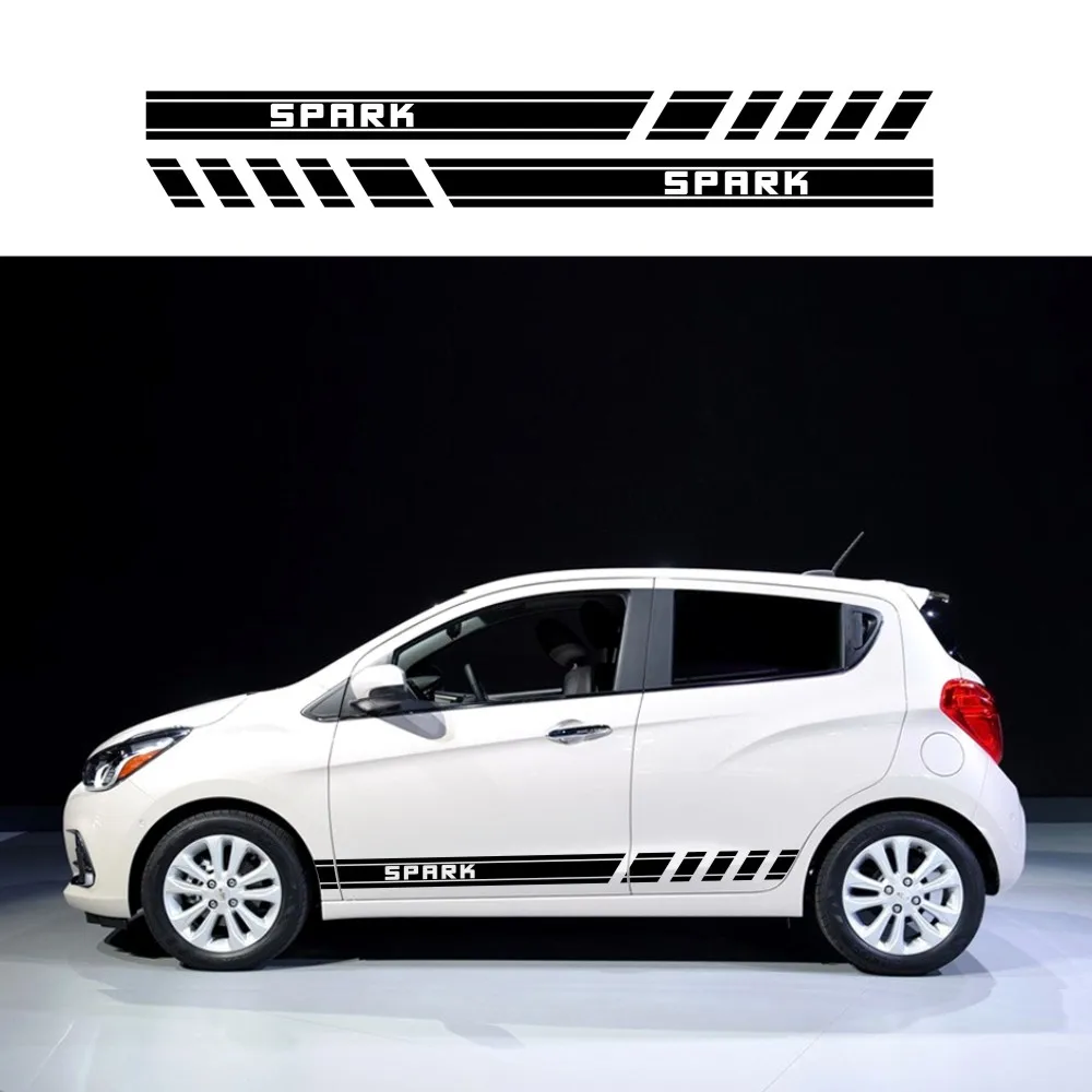 

2 шт., виниловые наклейки на автомобиль Chevrolet Spark