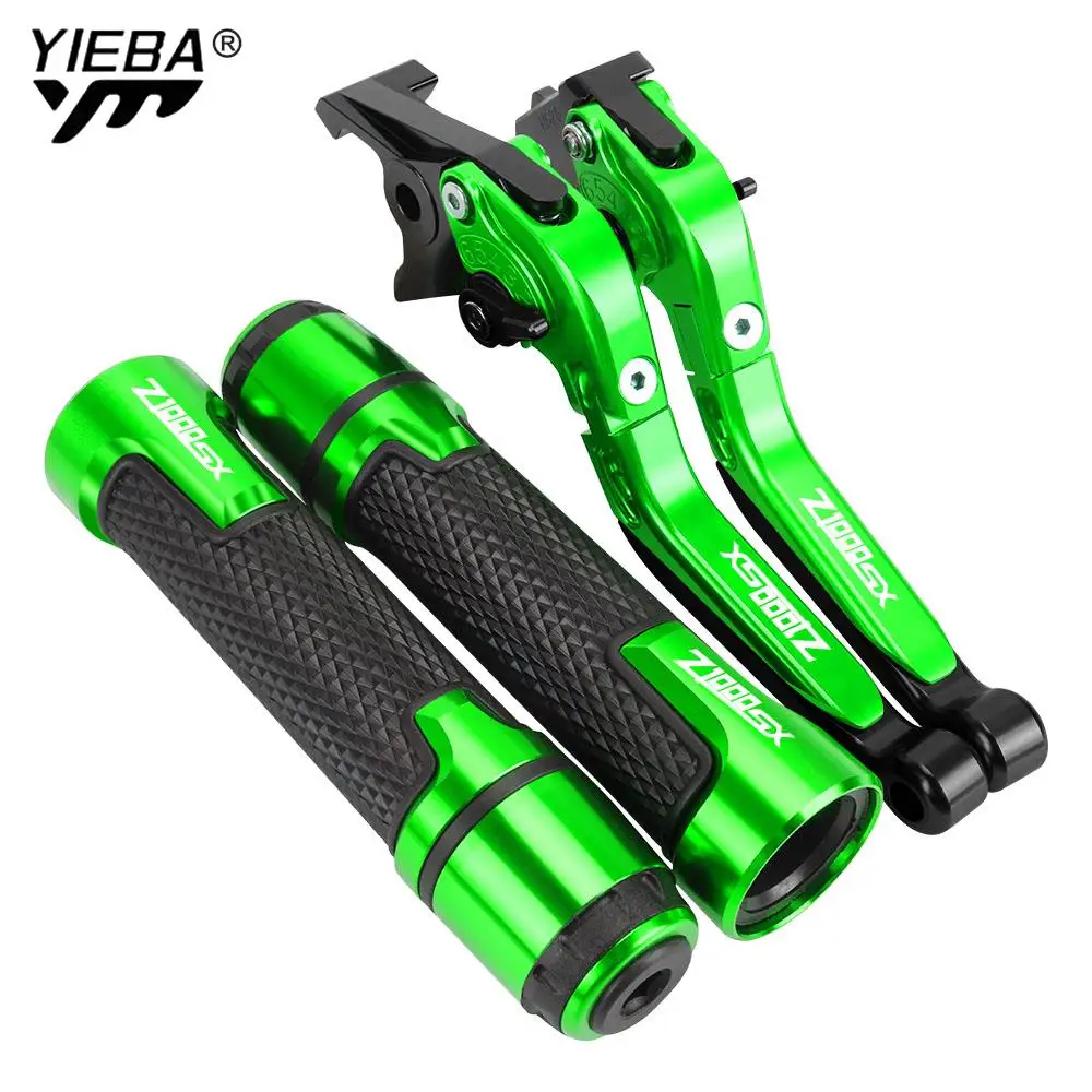 

2023 Z1000 SX Motorcycle CNC Adjustable Brake Clutch Levers Handbar End Grips FOR KAWASAKI Z1000SX 2017 2018 2019 2020 2021 2022