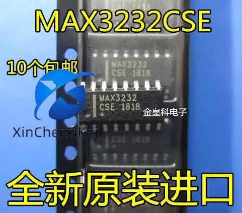 30pcs original new MAX3232 MAX3232CSE MAX3232ESE SOP16 RS-232 transceiver