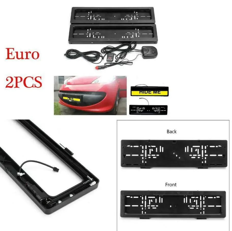 2 упаковки комплект для номерного знака стандарта ЕС