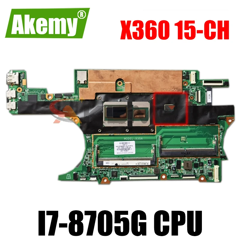 

100% рабочая материнская плата hp SPECTRE X360 15-CH SR3RK i7-100% G CPU DAX35AMBAG0, протестированная материнская плата, ОК