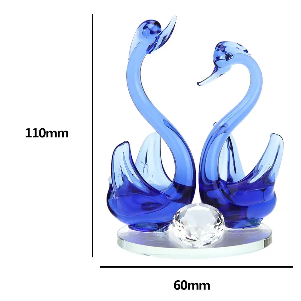 Милый лебедь стеклянное украшение коллекция бриллиантовый животное бумажный