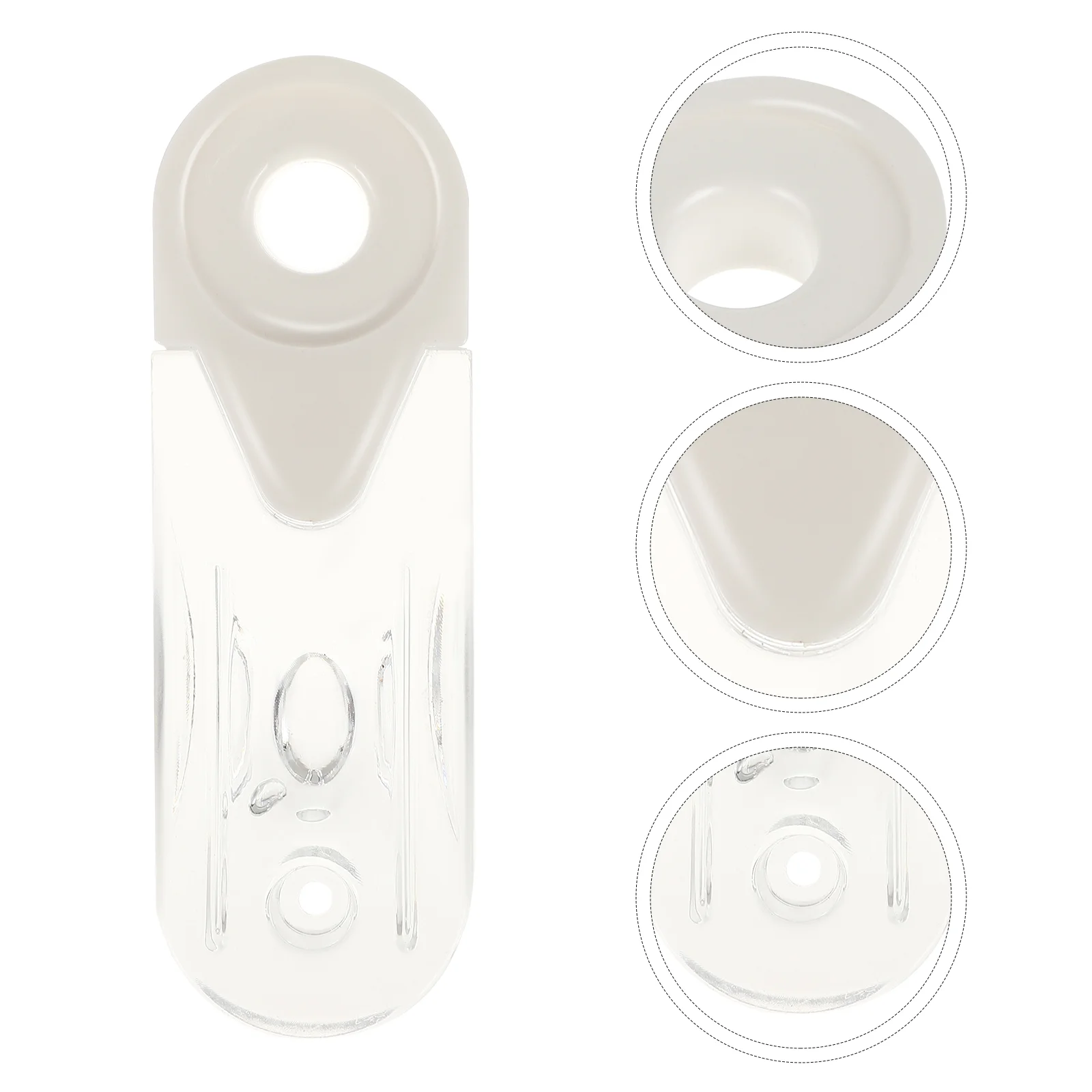 

2 Pcs Window Blind Transparent Window Shades Roller Blind Repair Parts Cord Weights Plastic Sheer Curtains