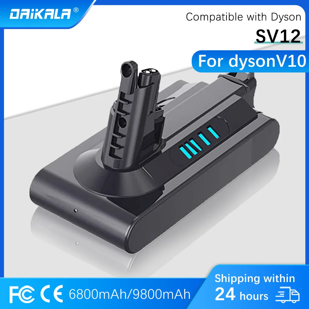 

9800mAh Vacuum Cleaner Battery for Dyson V10 SV12 Series Lithium Ion Original Replacement Battery