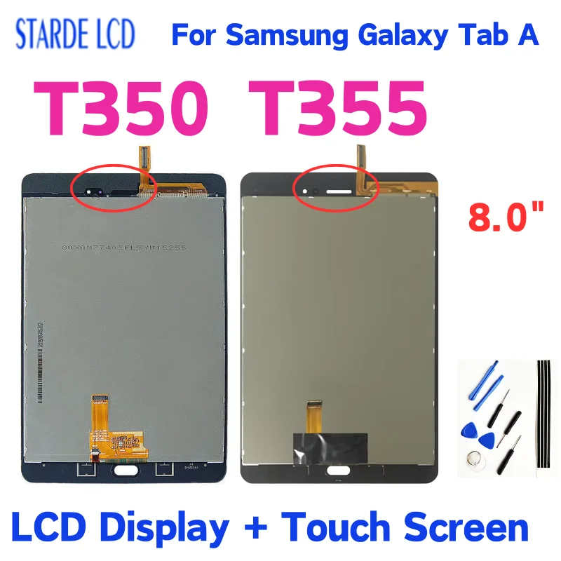 8 0 "для Samsung Galaxy Tab A T350 T355 ЖК-дисплей с сенсорным экраном для SM-T350 SM-T355 Запасная