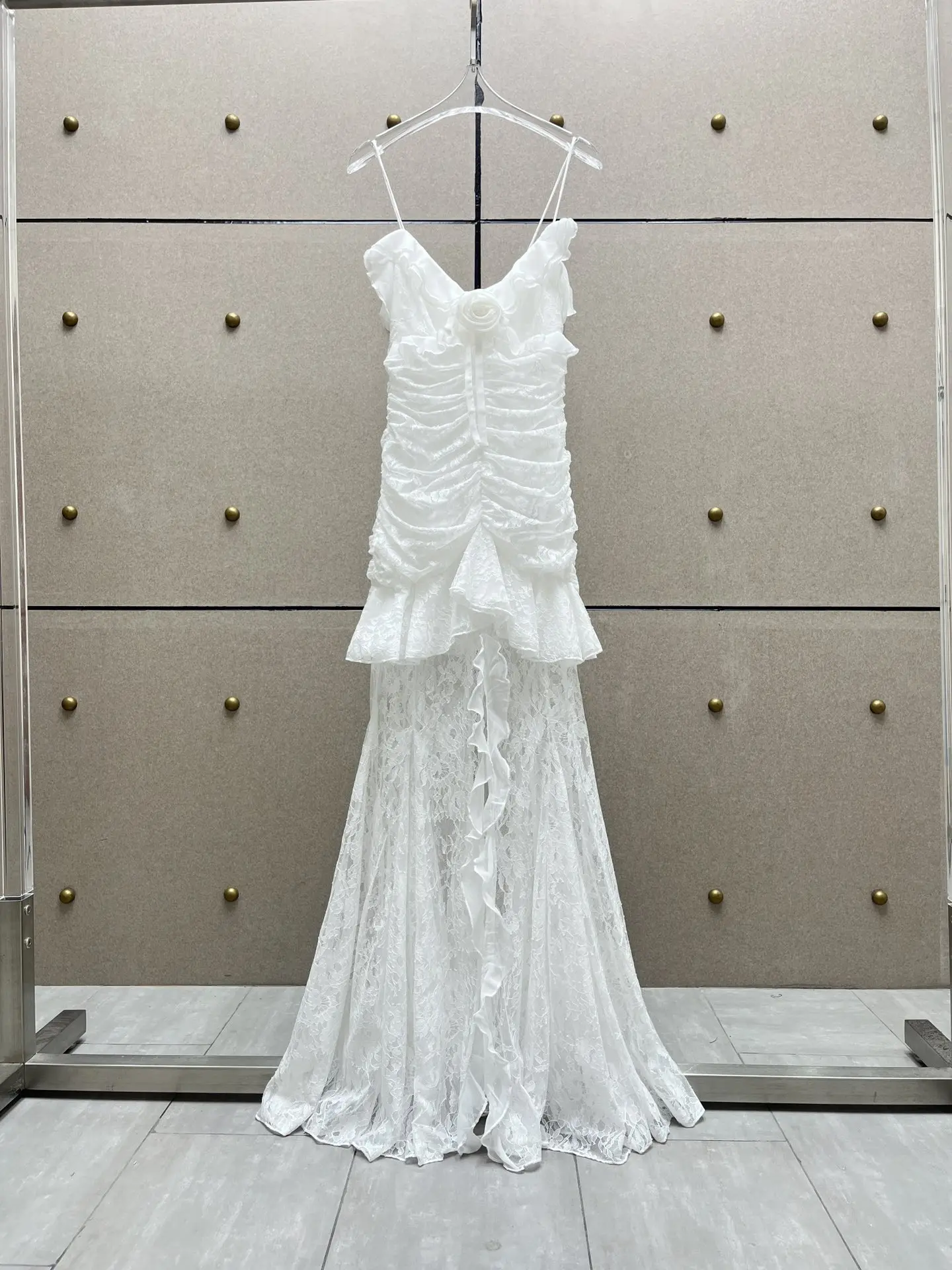 

Весенне-летнее Новое лоскутное платье ручной работы с цветочным кружевом