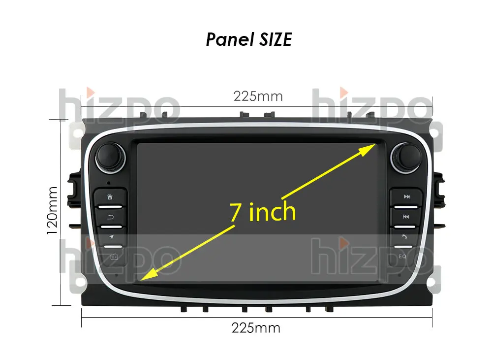 $104.99 For Ford/Focus/S-Max/Mondeo 9/GalaxyC-Max Car Radio Multimedia Video Player Navigation GPS Android 10 NO DVD 2din 2 din 2.5D 4G