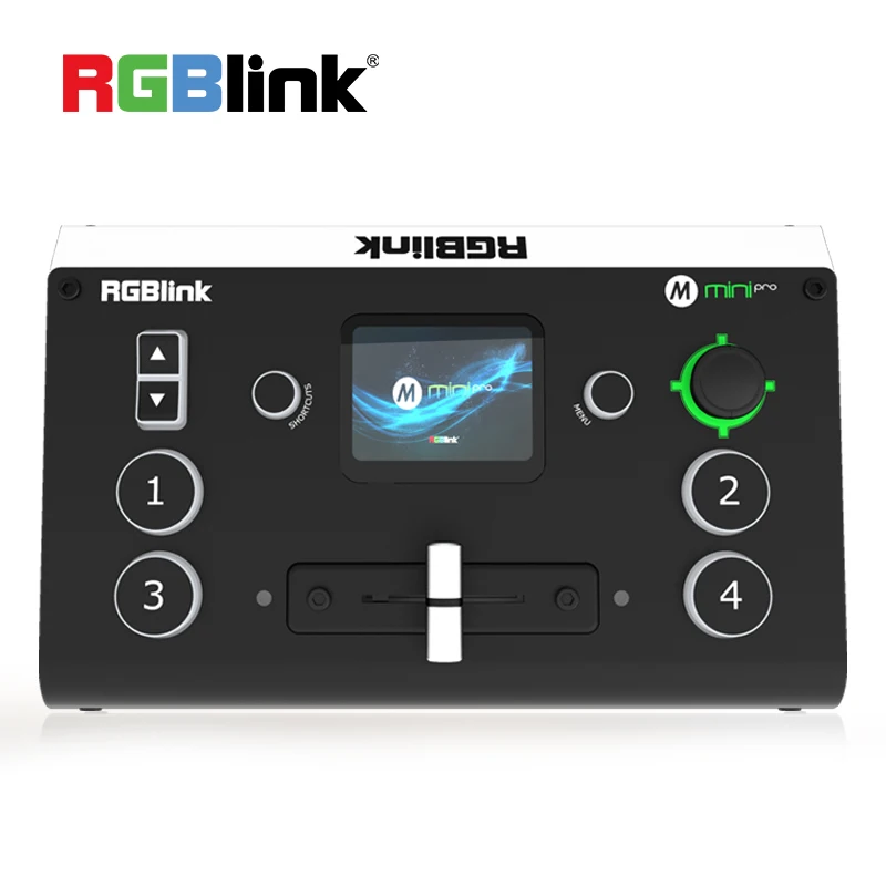 

RGBlink Mini Pro Video Switcher 4 Channel HDMI USB 3.0 T-Bar Video Switcher APP Control For Live Streaming Broadcast Concert