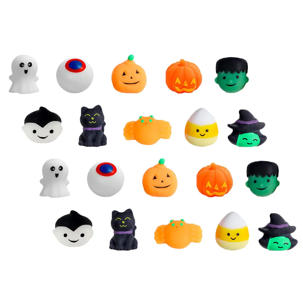 

20 Pcs Halloween Squeezing Toy Toys Sensory Elastic Adorable Interesting Tpr Pressure Party