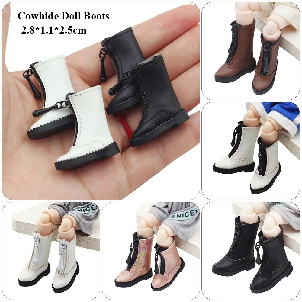 

Obitsu11GSCbody9OB11 для 1/12BJD куклы ручной работы для 1/11 OB11 Новые повседневные кукольные ботинки кожаная обувь воловья кожа кукла обувь