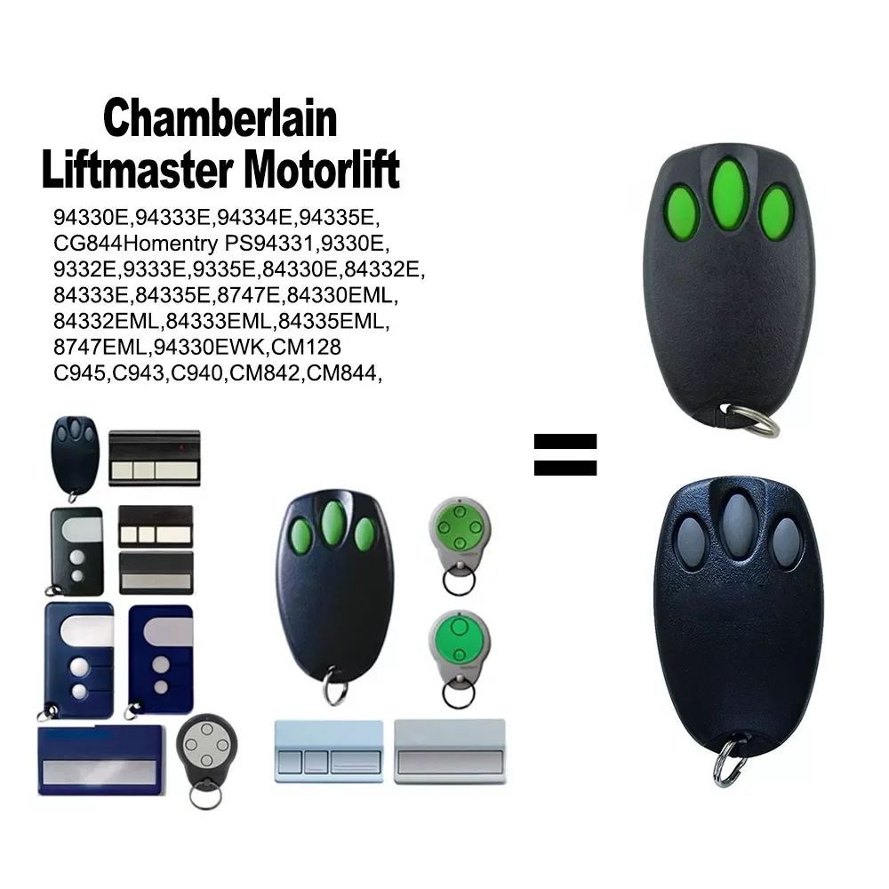 

Chamberlain Liftmaster Motorlift 94335E Garage Door Opener 84335E 1A5639-7 1A5477 1A6487 1A5478 Garage Remote Control 433.92MHz