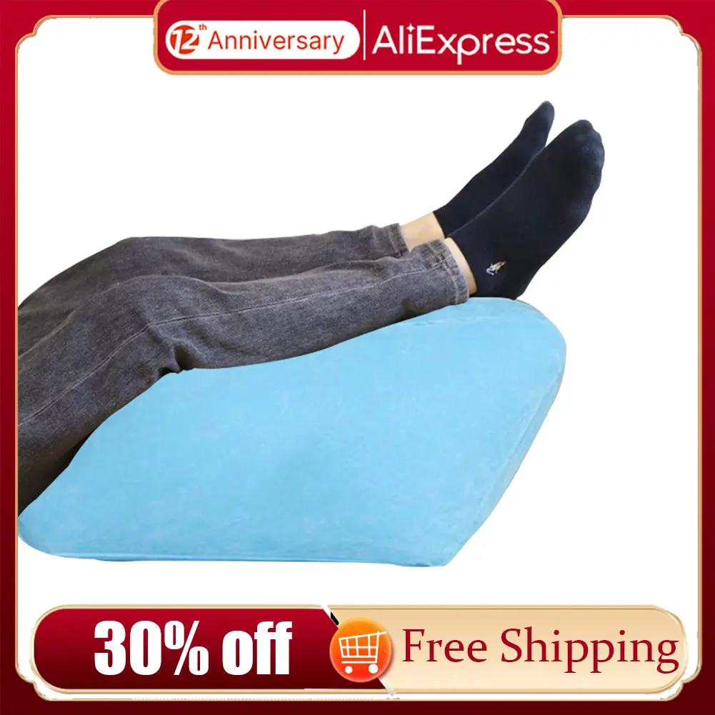 

Sleeping Memory Foam Leg Positioner Pillows Inflatable Leg Pillow Portable PVC Lightweight Rest Raiser Body Knee Cushion