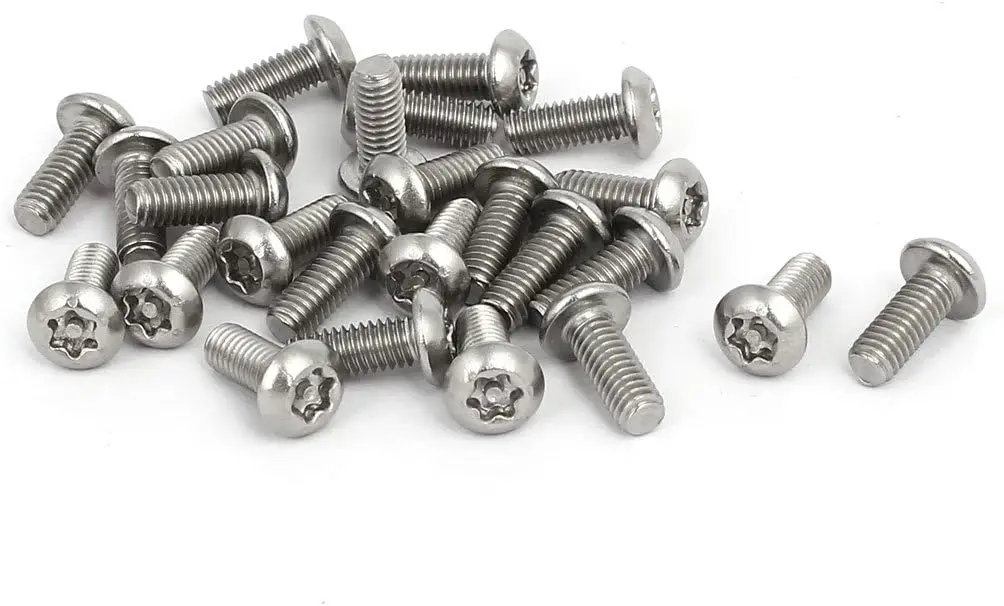 

M4 x 10mm 304 Stainless Steel Torx Security Pan Head Screws Fasteners 25PCS