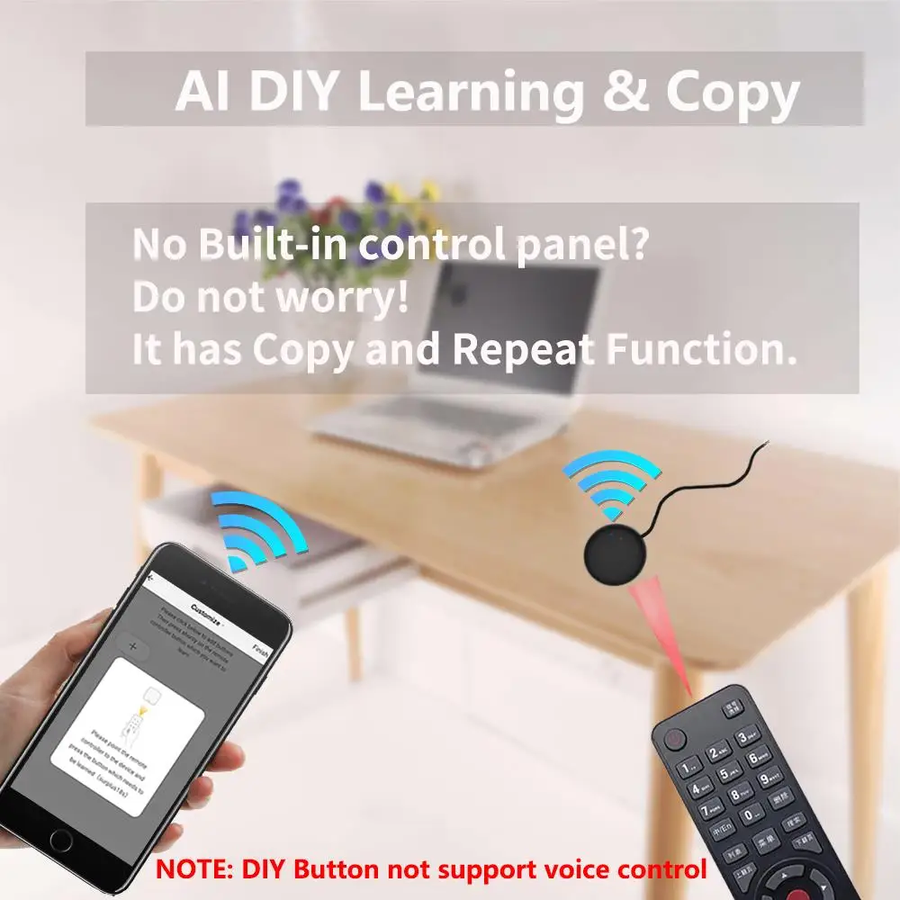 Tuya Smart WiFi ИК-пульт дистанционного управления Умный дом для кондиционера ТВ DVD AUD AC